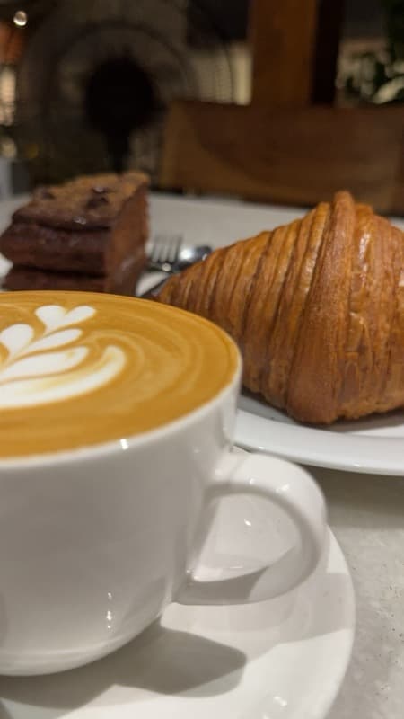 coffee and croissants